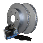 Front Brake Kit 305mm Disc Rotors & Akebono Ceramic Pads for Silverado Sierra 1500 (2014–2019)