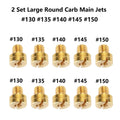 10pcs Large Round Carb Main Jet for Mikuni Carburetor (#130-135-140-145-150)