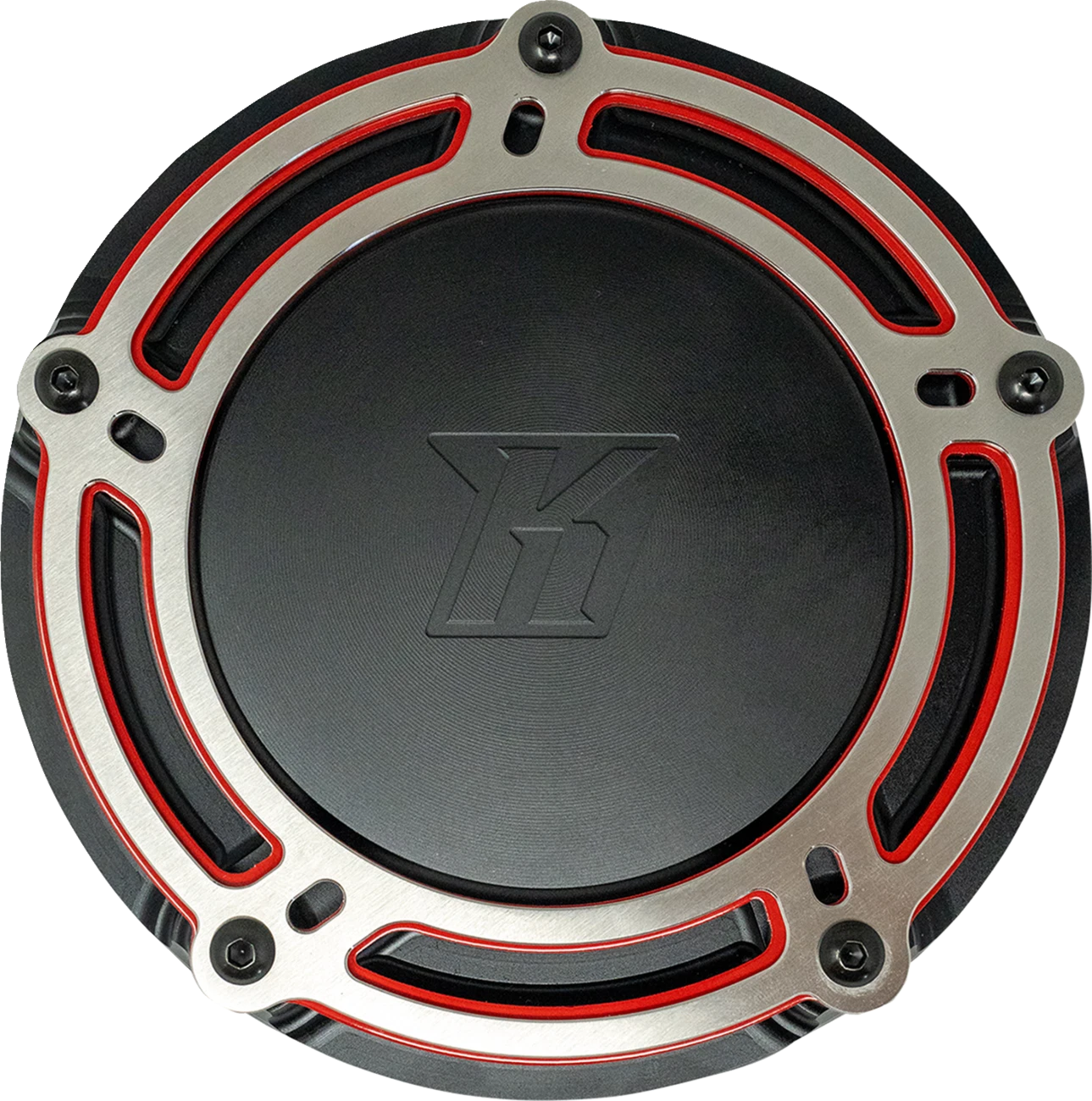 KODLIN USA Derby Cover for M8 Softail (2018–2023) - NXL Redline Black/Red