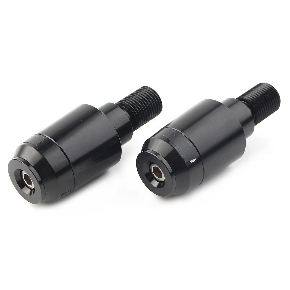 Pair CNC Black Handle Bar Hand Grips End Plug Slider for Yamaha XSR900 (2016–2023)