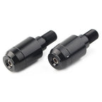 Pair CNC Black Handle Bar Hand Grips End Plug Slider for Yamaha XSR900 (2016–2023)