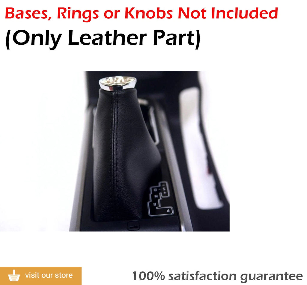Leather Automatic Shift Boot Cover for Toyota Tacoma (2016–2019) Black
