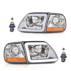 Clear LED DRL Headlights for Ford F150/Expedition (1997–2003)