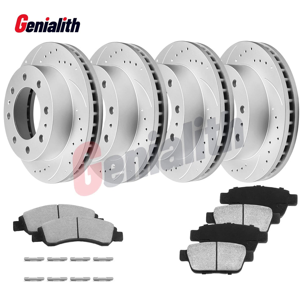 Brake Rotors + Ceramic Pads Kit for Dodge Ram 1500 2500 3500 (2006–2008)