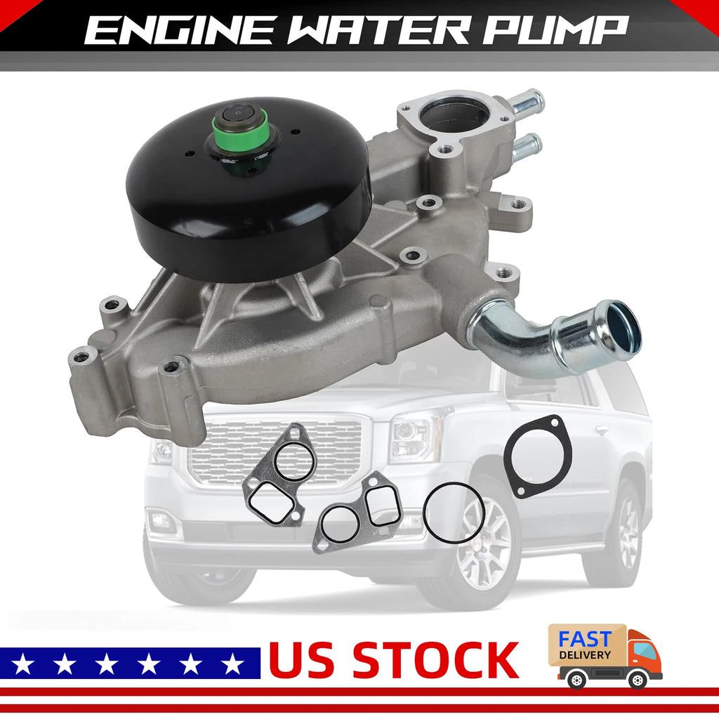 Water Pump w/ Gasket for Chevrolet Silverado GMC Sierra Cadillac (2000–2006)