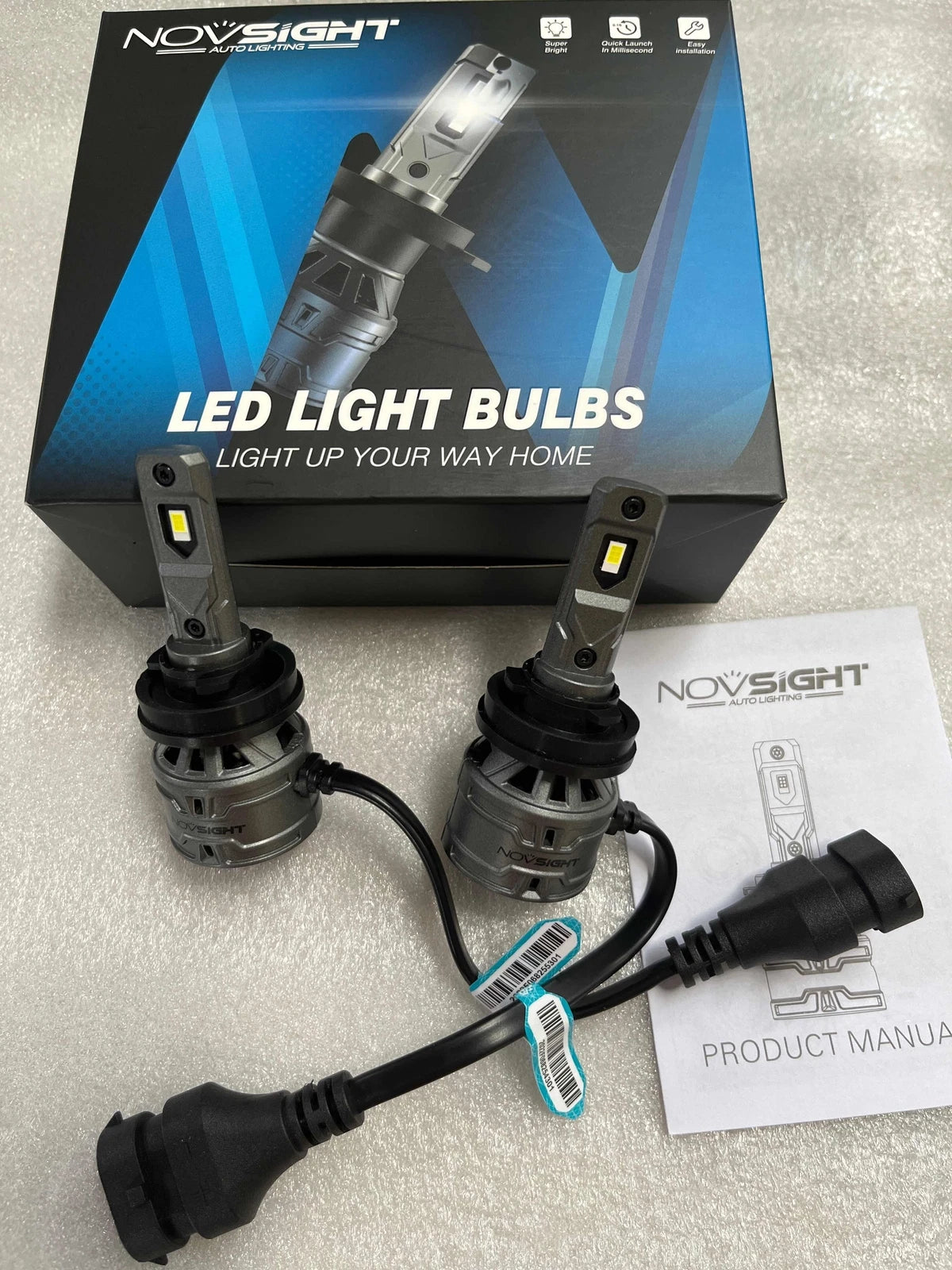 H11 LED Headlight Bulbs Conversion Kit for Multiple Vehicles (13000LM)