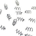50 Pack Black Meat Coils Bait Holders for Carp Fishing Quick Change Rig