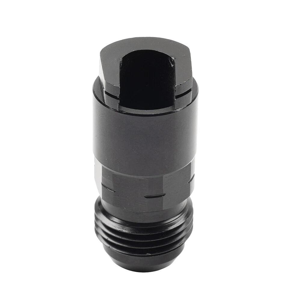 8AN Male to 3/8" Quick Disconnect EFI Fuel Rail Adapter for GM LS (2001–2023)