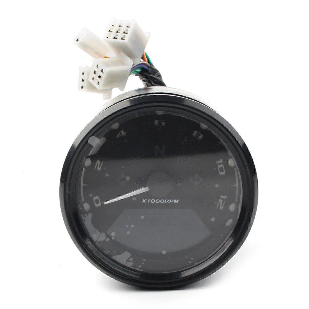 LCD Digital Motor Odometer Speedometer Tachometer Gauge for Universal Vehicles
