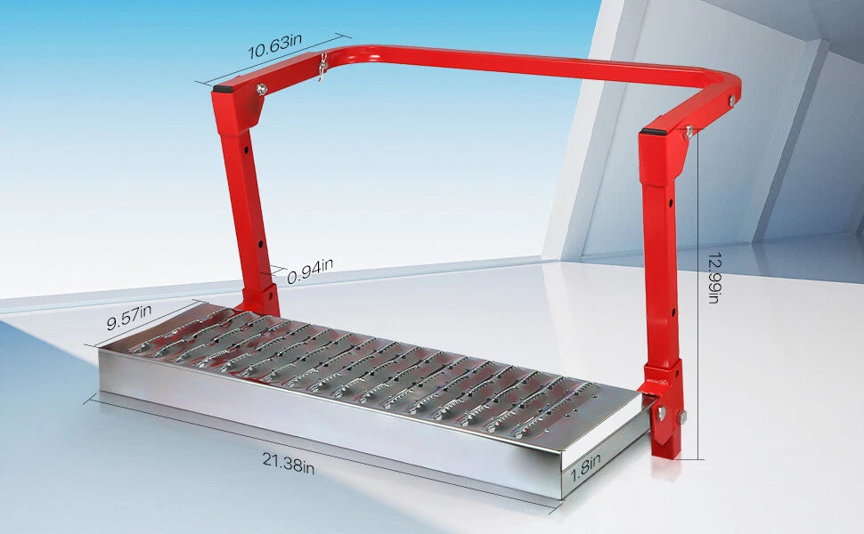 Adjustable Tire Step for Service Wheel (Non-Slip Steel Surface)