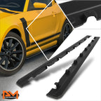 Set of 2 Matte Side Skirts Splitter Extensions for Ford Mustang (2010–2014)