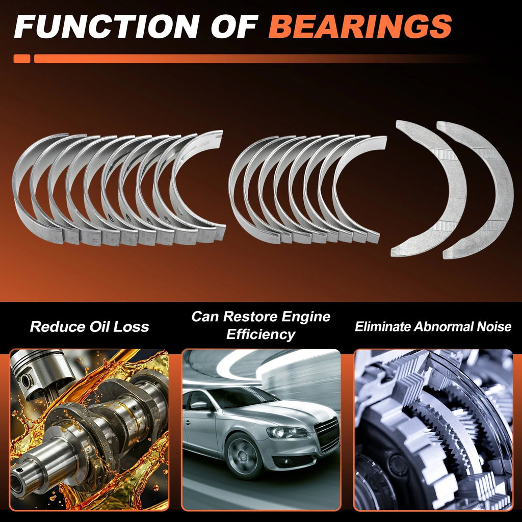 20Pcs Main and Rod Bearings Set for Kia Optima Sportage (2011–2016) No. 210202G100