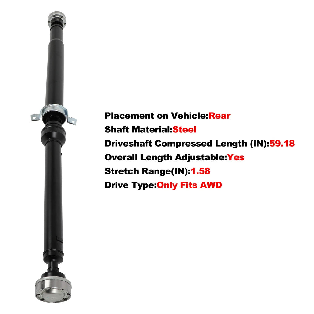Rear Driveshaft Assembly for Dodge Durango (2011–2019)