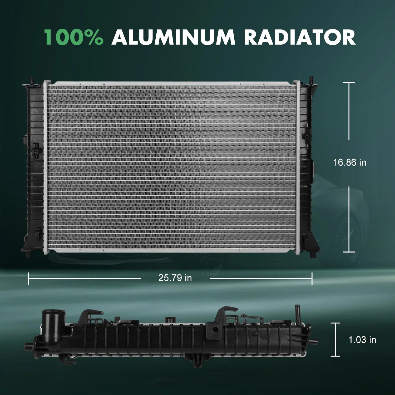Radiator for Ford Fusion, Lincoln MKZ (2007–2012)