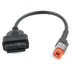 4Pin to OBD2 Diagnostic Scanner Adapter Cable for Harley