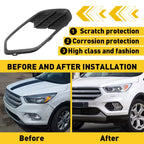 Set of 2 Fog Light Lamp Covers for Ford Escape Kuga (2017–2019)
