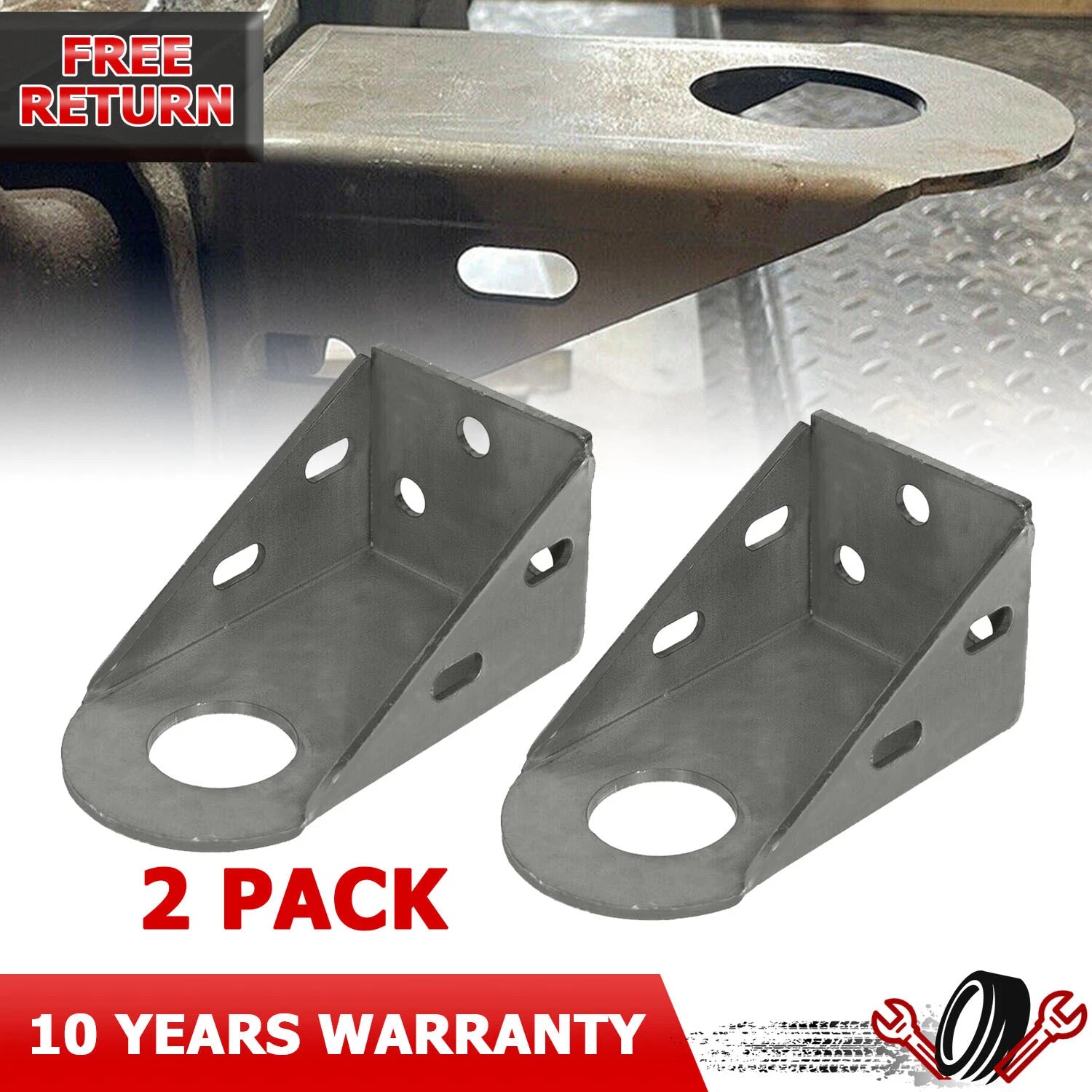Set of 2 Radiator Support Mount Brackets for Chevy C/K 1500 2500 3500 (1988–2000)