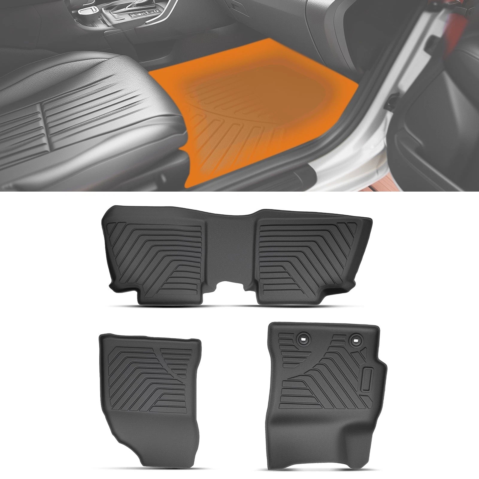 All Weather Floor Mats for Toyota Corolla Sedan (2014–2019) TPE