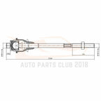 Set of 12 Front Suspension Tie Rod Ends for GMC Sierra 2500 (2001–2004)