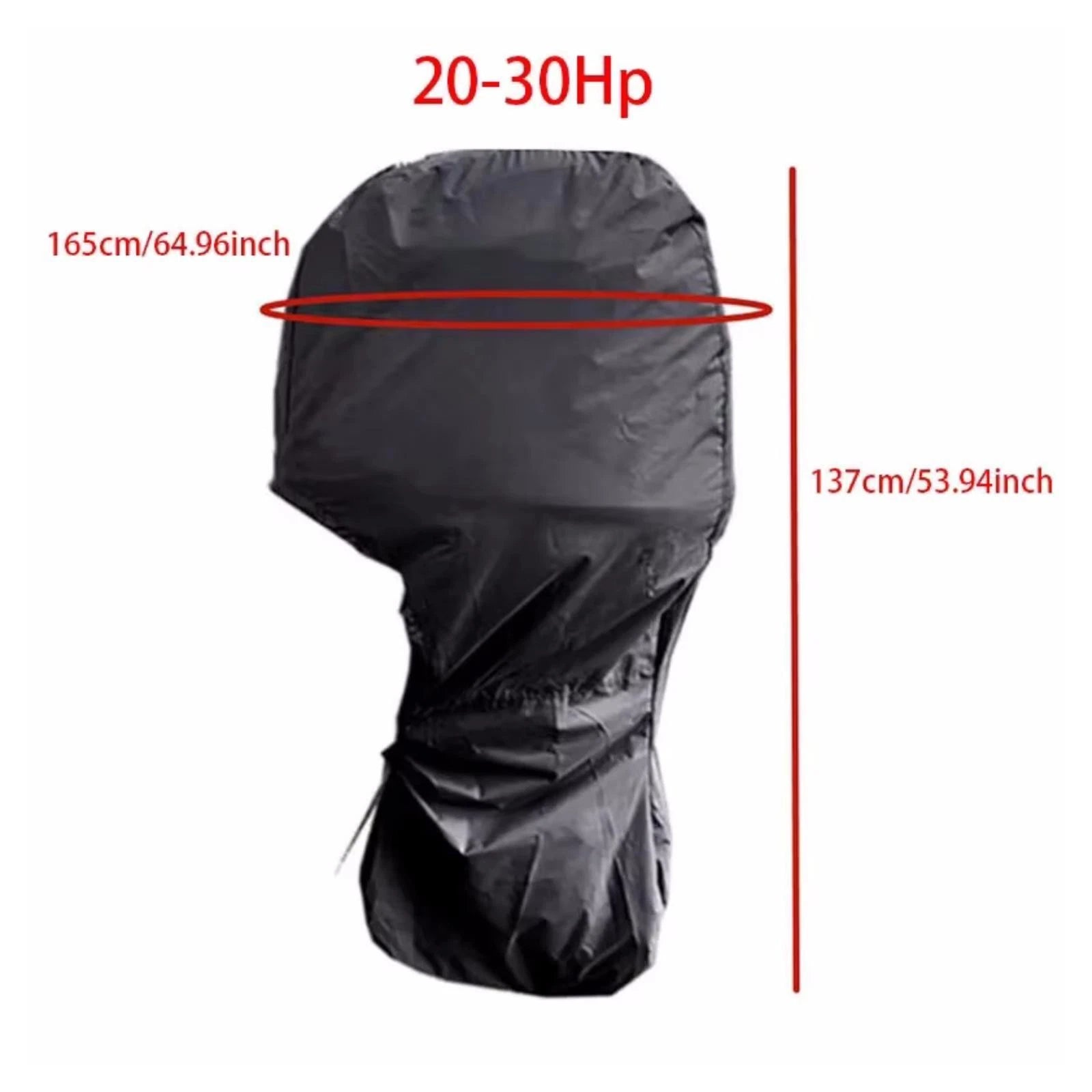 Outboard Motor Engine Cover for Honda 20-30 HP (Heavy Duty, Black)