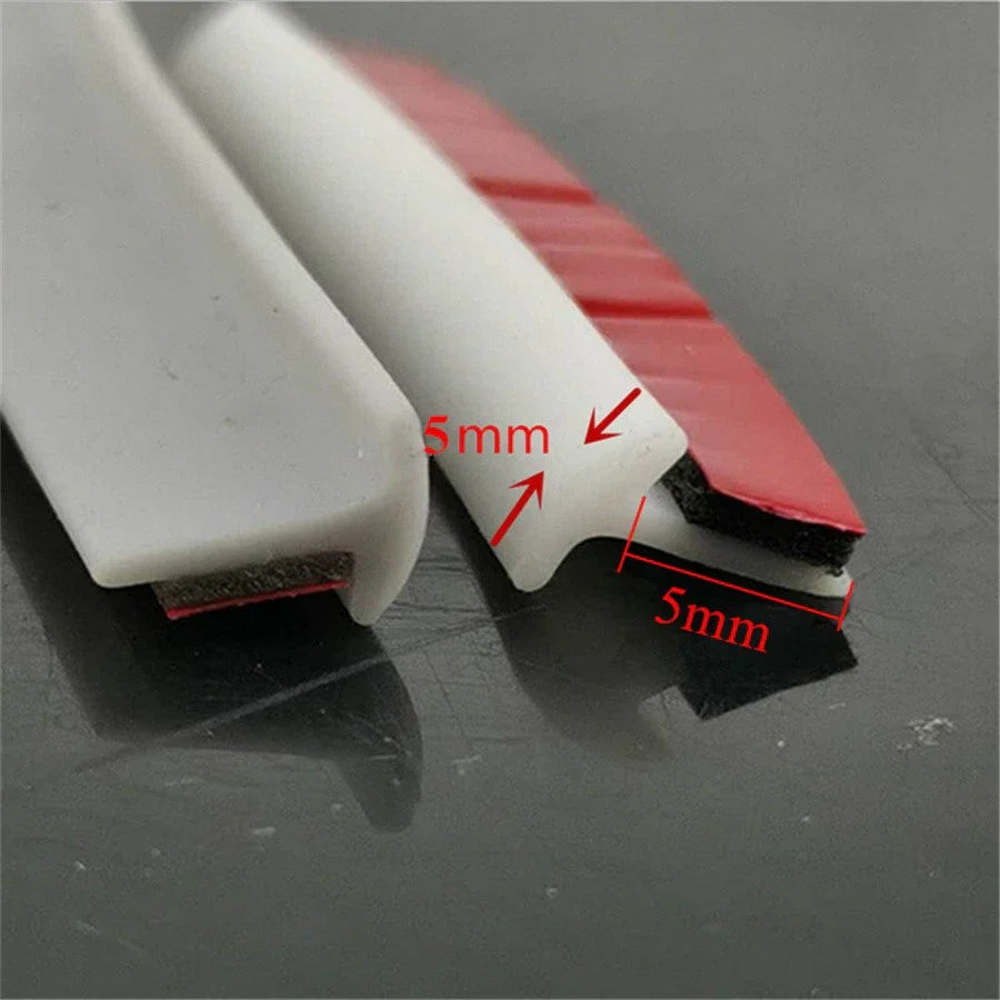10M Rubber Sealing Strip T-Type Weatherstrip Trim for Car