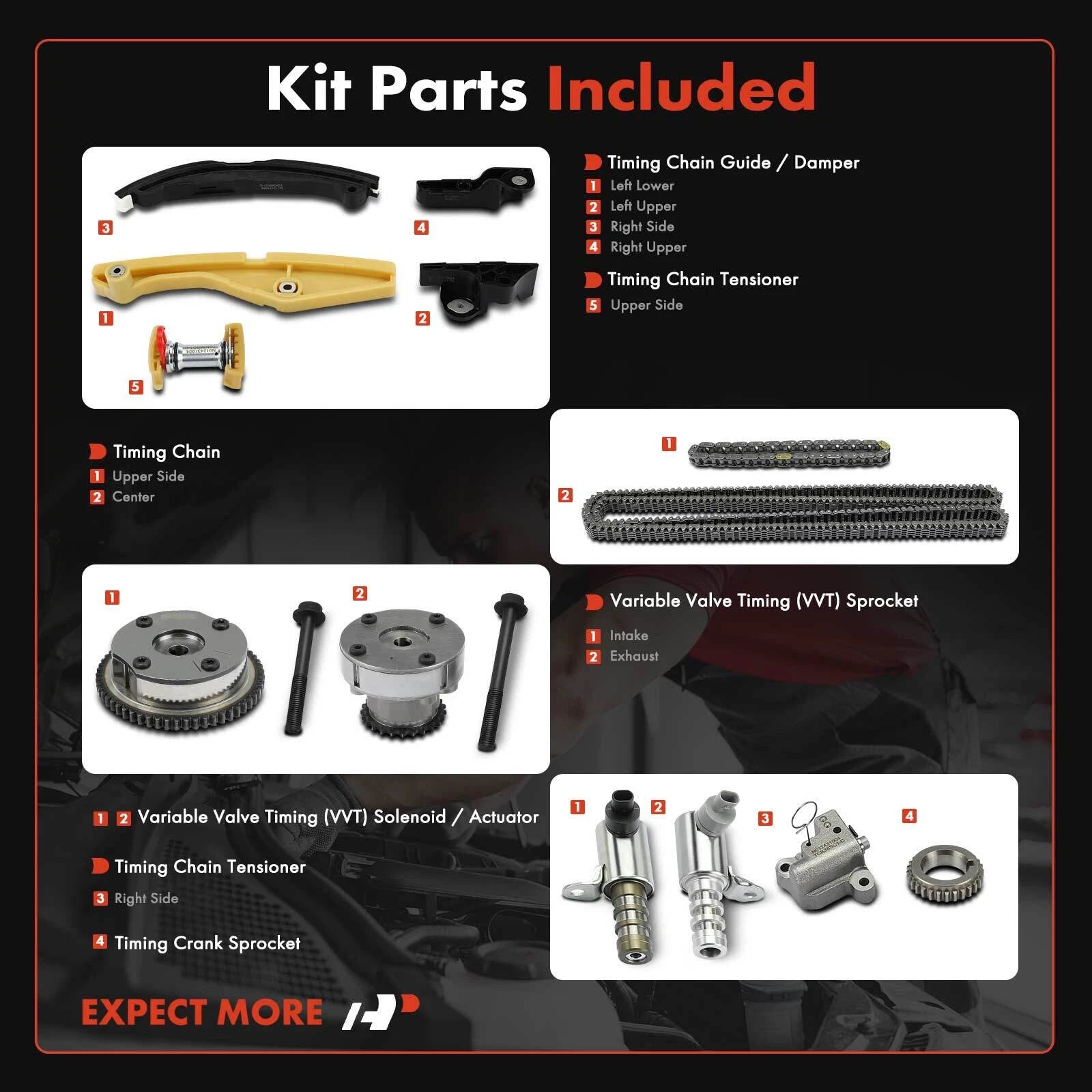 Timing Chain Kit for Ford F-150, Lincoln MKT (2013-2016)