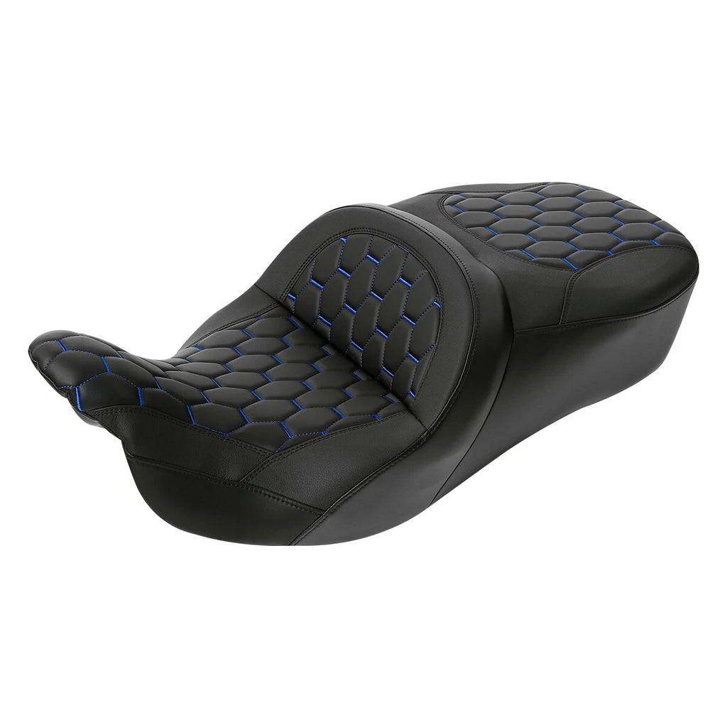 Black Rider Driver Passenger Seat for Harley Touring Street Glide (2009–2023)