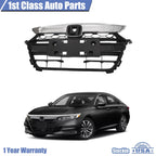 Front Black Chrome Bumper Grille for Honda Accord (2018–2019)