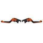 Folding Extendable Brake Clutch Levers for Suzuki GSXR600 GSXR750 (2004–2005) Orange