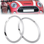Chrome Headlight Ring Bezel Cover Trim for Mini Cooper S F55 F56 F57 (2014–2021)