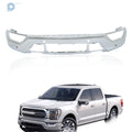 Steel Front Bumper for Ford F-150 (2021–2023) Chrome with 6 Sensor Holes