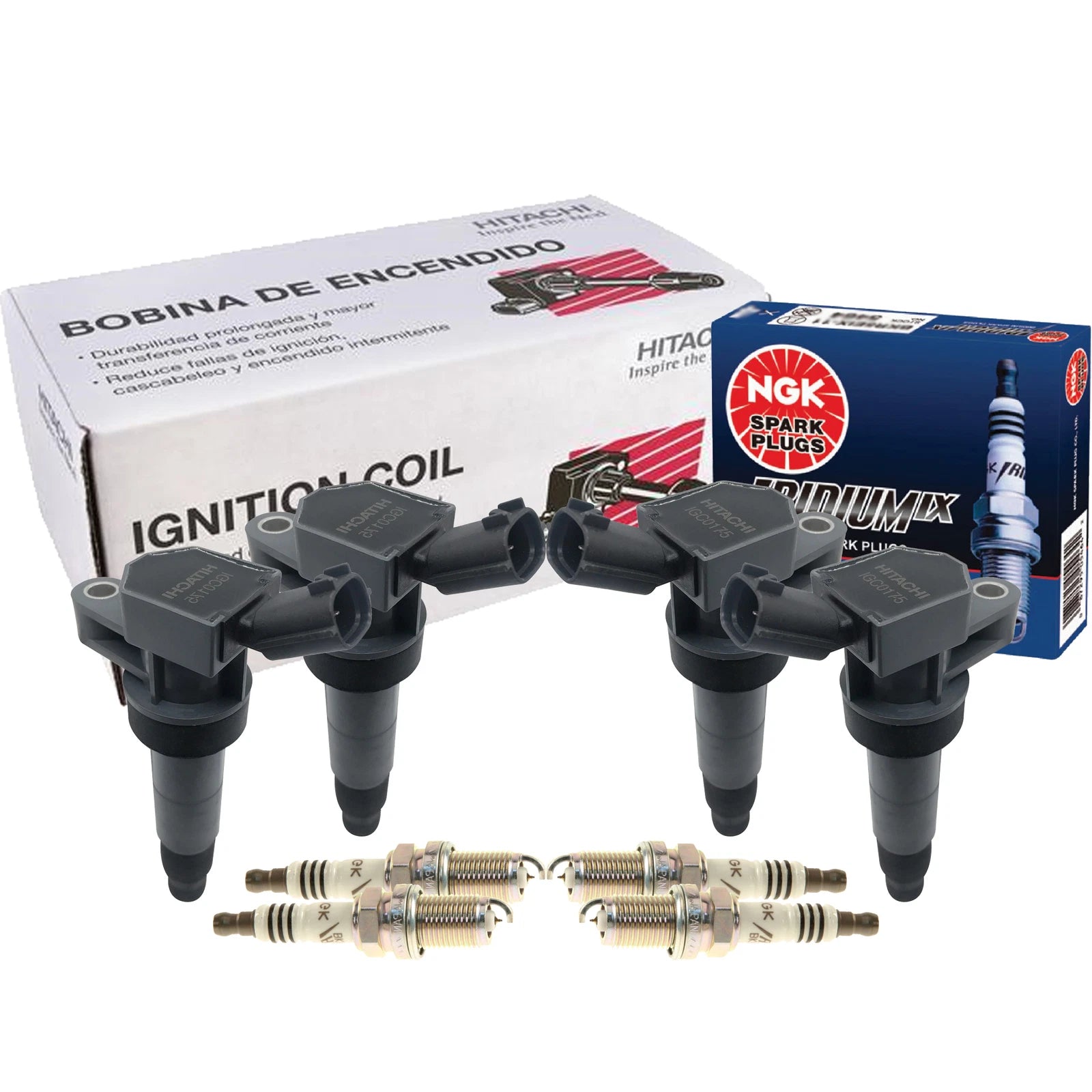 Set of 4 Ignition Coils & 4 NGK Iridium IX Spark Plugs for Rondo (2007–2012)