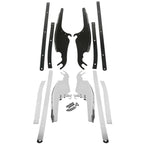 Chrome/Black Windshield Mount Bracket for Harley Softail Fatboy (2000-2017)