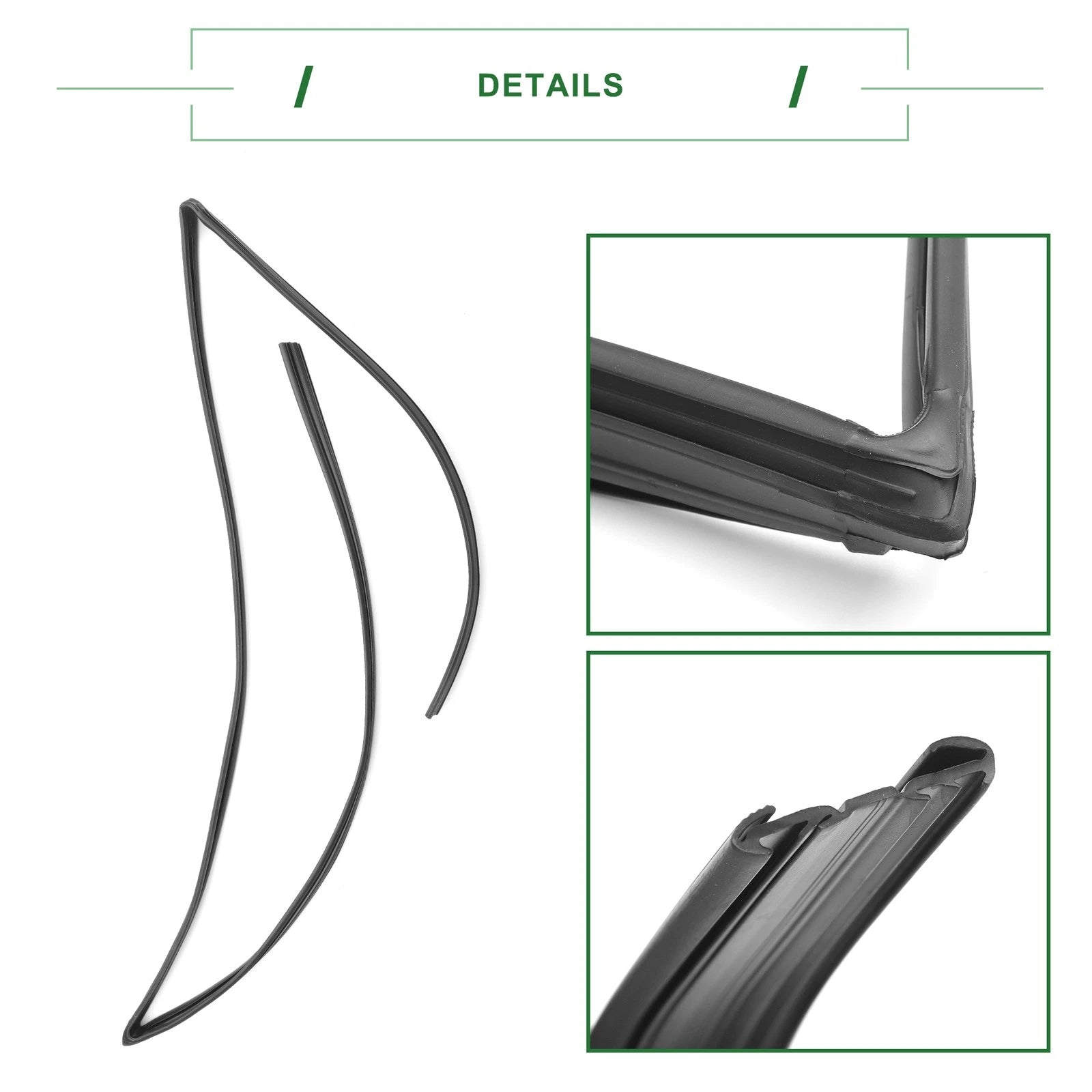 1 Pc Front Right Door Window Run Channel Seal Strip No. 6814112511 for Toyota 