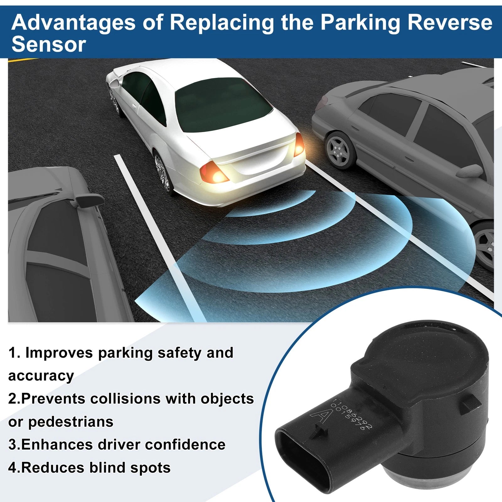 Reverse Backup Parking Sensor for Chevrolet Volt (2016–2019) No.90805834