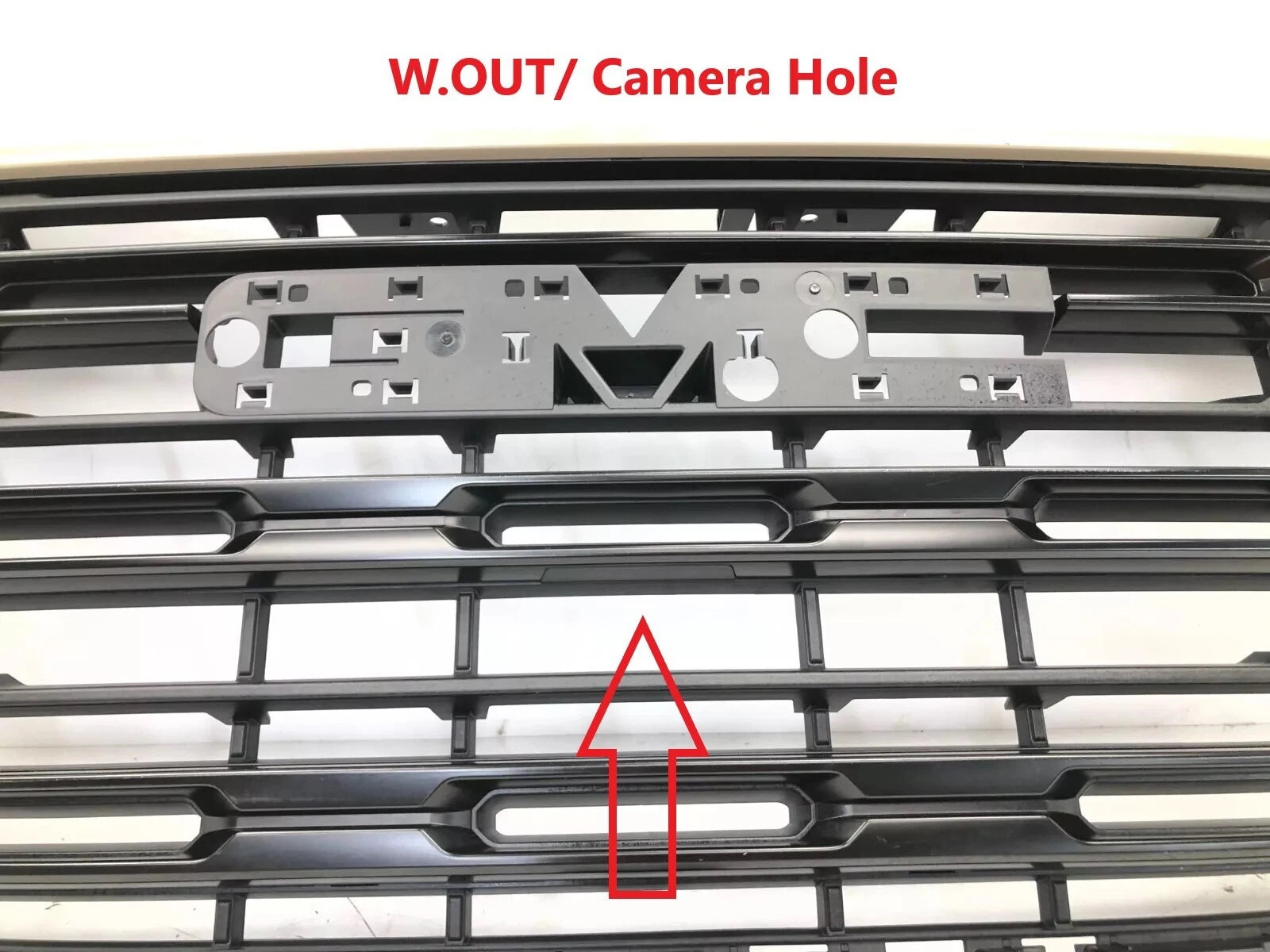OEM Front Upper Bumper Grille for GMC Sierra 1500 (2022–2024) Desert Sand MET #36