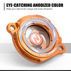 CNC Clear Oil Filter Cover Cap for KTM 400 SX EXC MXC 450 XC (2001–2009)