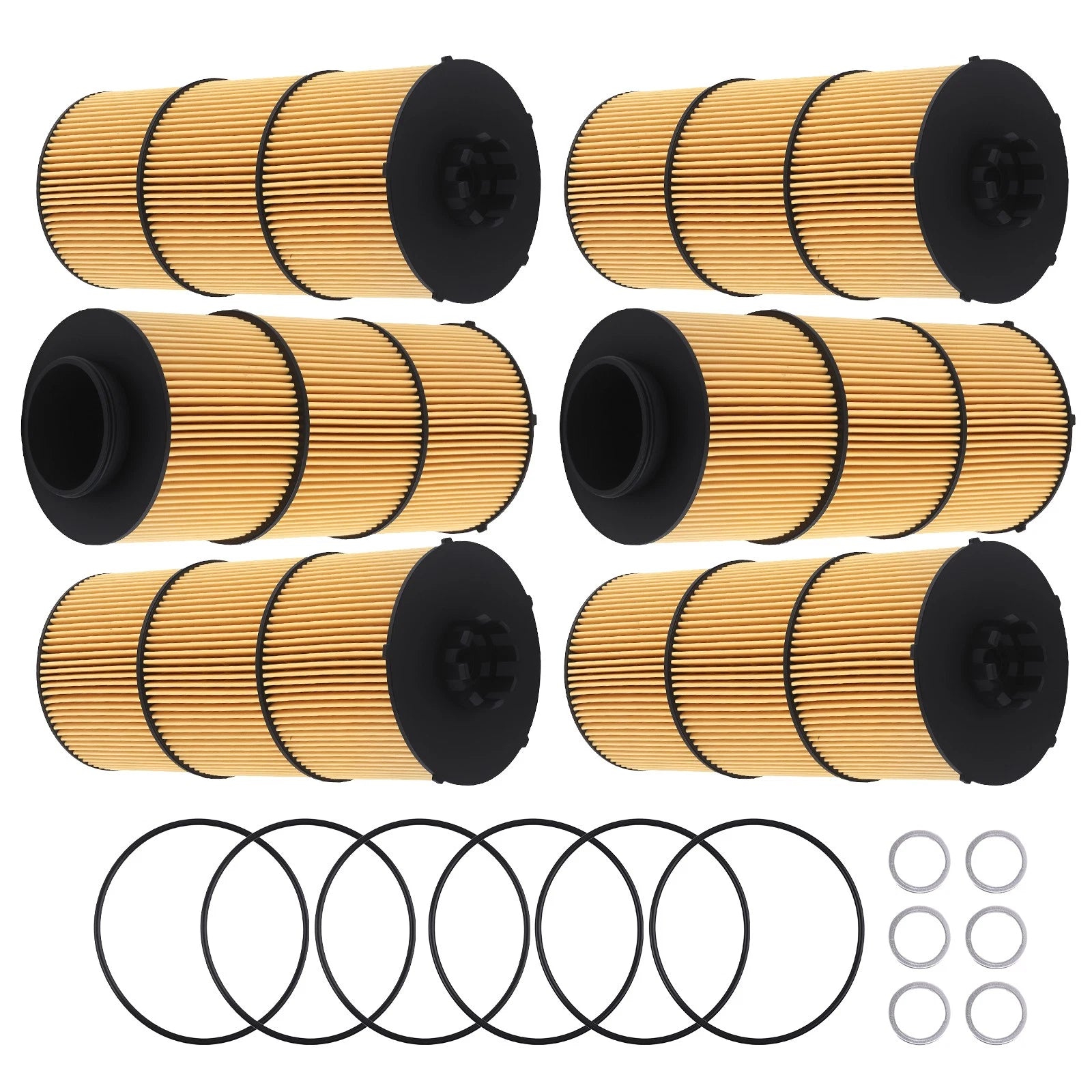 Oil Filter Element Kit for Detroit Diesel Western Star 6Pack (LF17800) 2010-2010