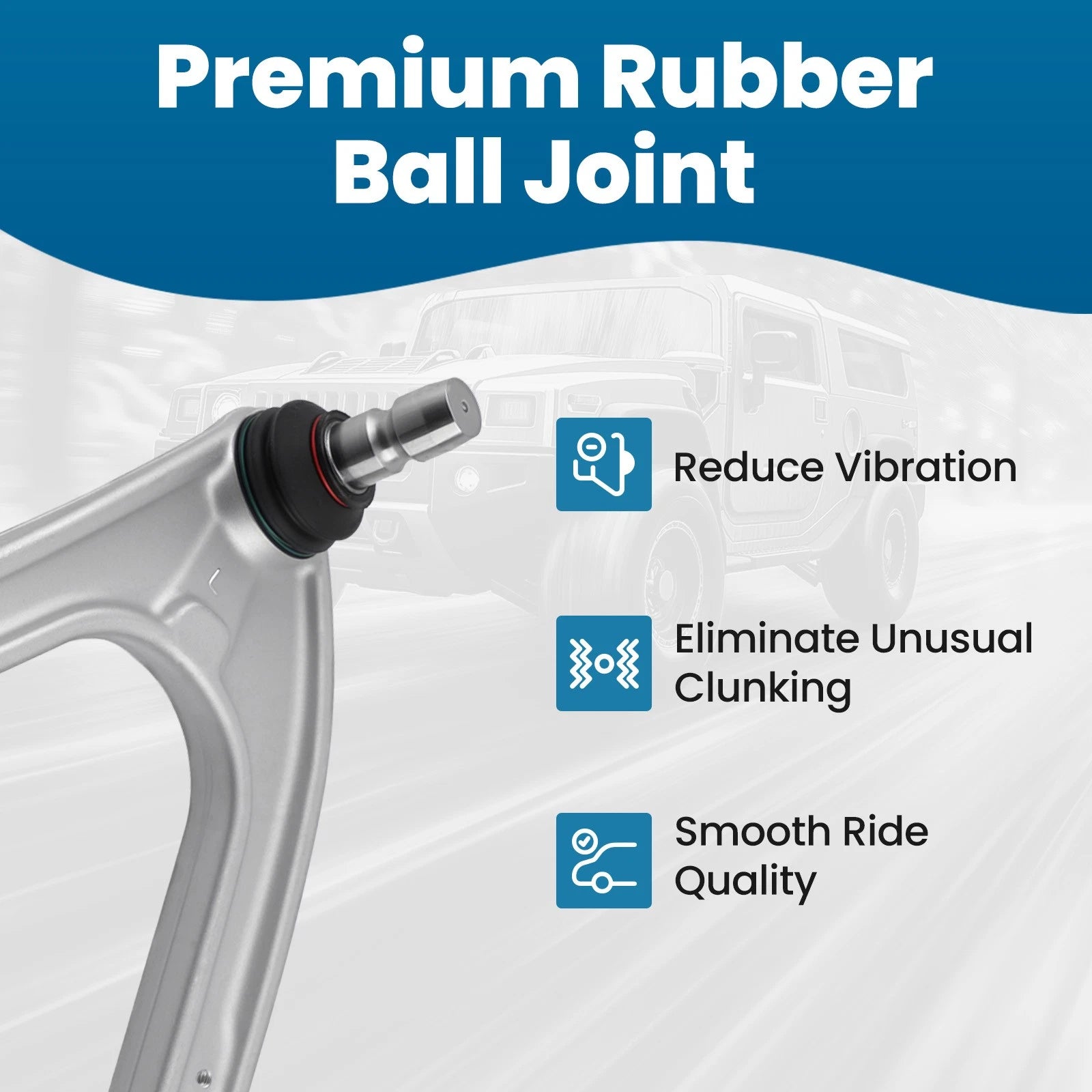 Front Left Upper Control Arm & Ball Joint for Hummer H3 H3T (2006–2010)