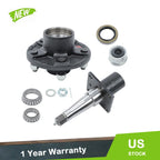 Set of 5 Trailer Hub Kit for 5 on 5" Axles with Brake Flange #84 Spindle