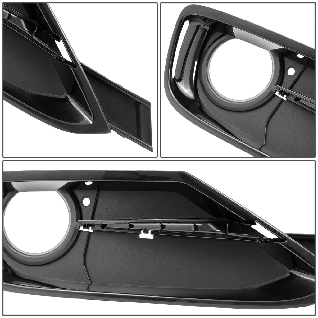 Fog Light Lamp Bezel for BMW 320i 328d (2012–2015) - Smooth Black