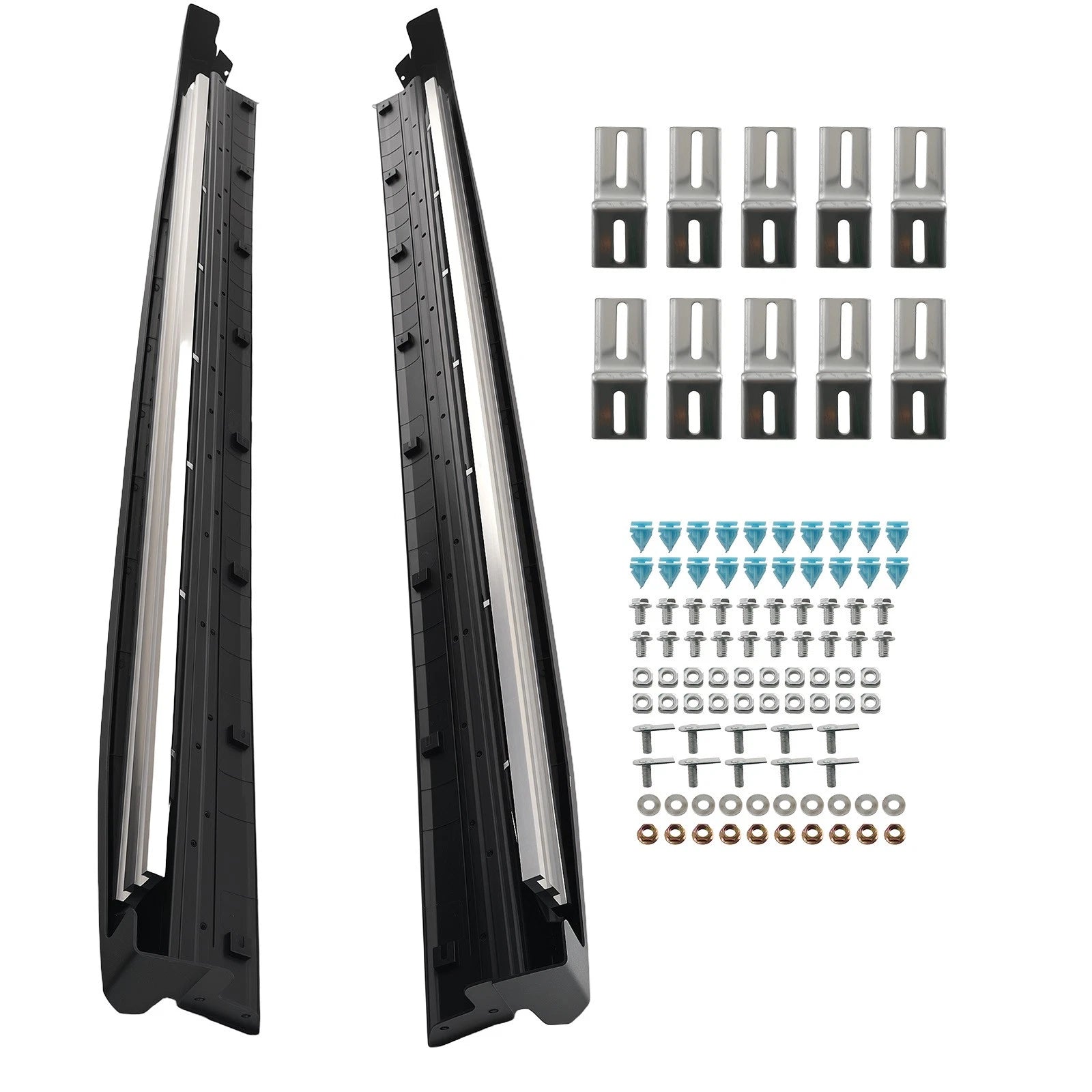 Black Nerf Bars for Hyundai Santa Fe (2019–2023) Aluminum Alloy Steps