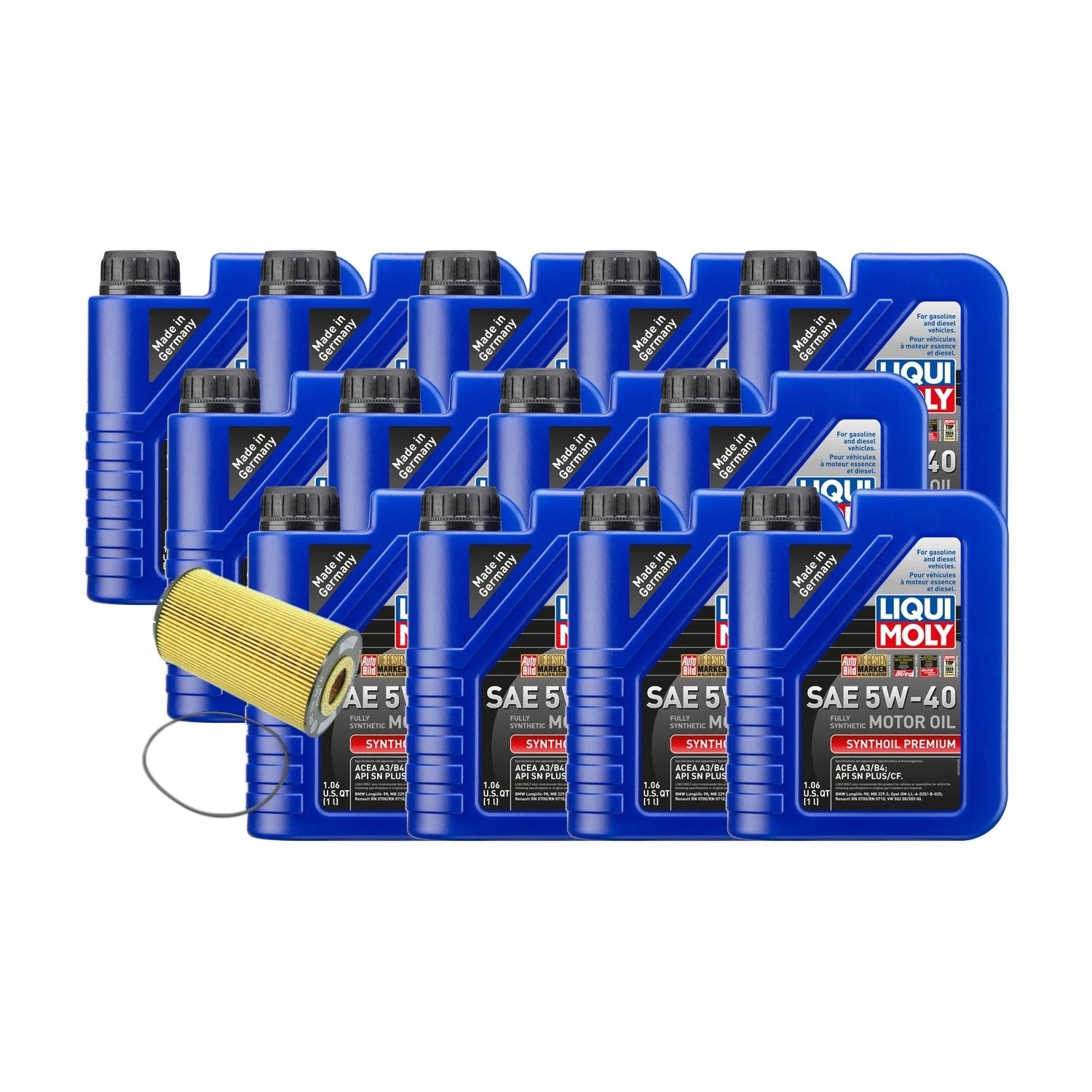 Liqui Moly Synthoil Premium SAE 5W-40 Oil Change Kit for Audi 6.0L (2010–2023)