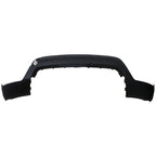 Replacement Black Matte Plastic Front Lower Valance w/Park Assist Sensor Holes