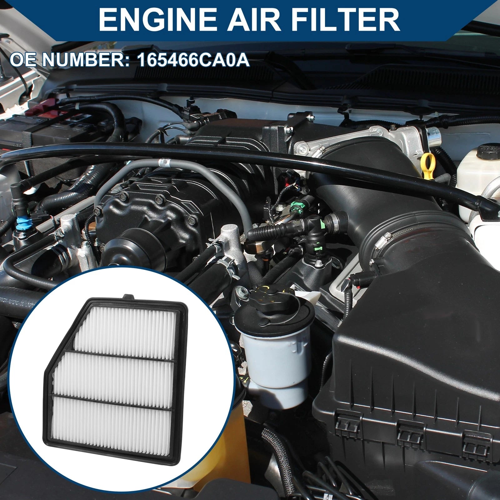 Car Engine Air Filter No. 16546-6CA0A for Nissan Altima 2.5L (2019–2024)