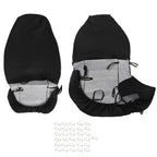 Set of 2 Car Seat Covers for Ford Ranger (1998–2003) Black/Silver High Back
