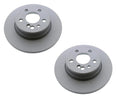Set of 2 Rear Brake Disc Rotors Zimmermann for Mercedes W140 C140 V140 (1992–1999)