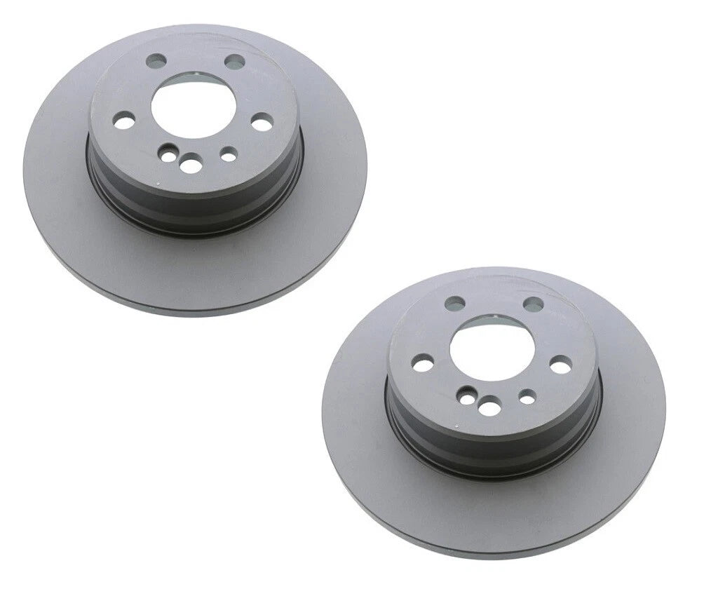 Set of 2 Rear Brake Disc Rotors Zimmermann for Mercedes W140 C140 V140 (1992–1999)