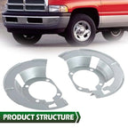 Set of 2 Brake Dust Shields for Dodge Ram 2500 3500 (2000–2002)