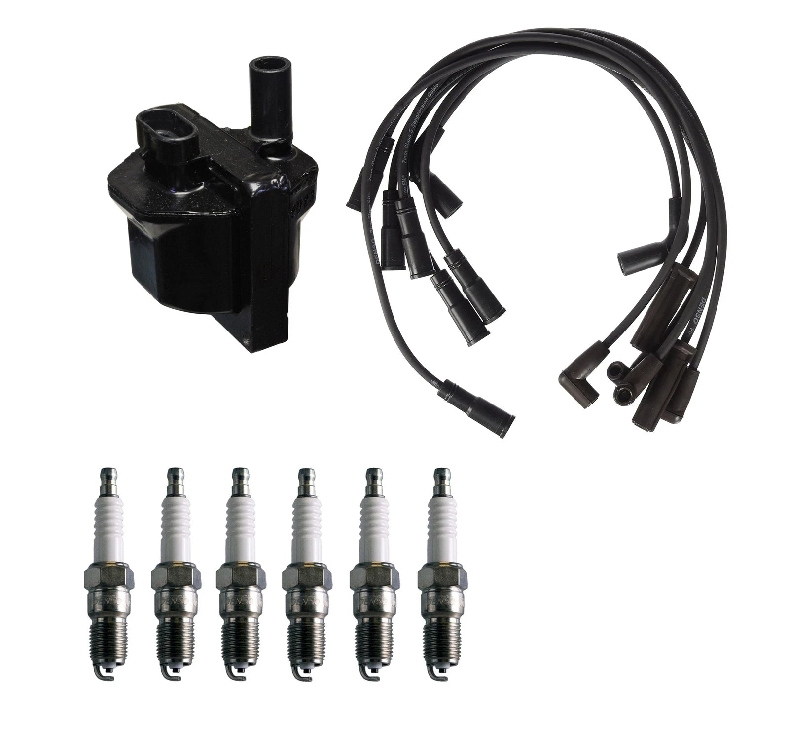 Denso Ignition Coil & Wire Set for Chevy GMC 4.3L V6 (1996–2002)